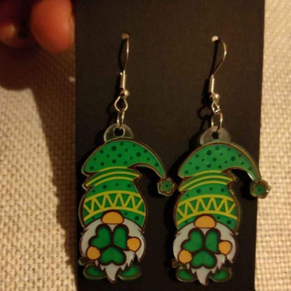 3 St. Patty's Day Gnome Earrings - Picture 4 of 4